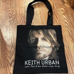 Keith Urban Black Tote Bag